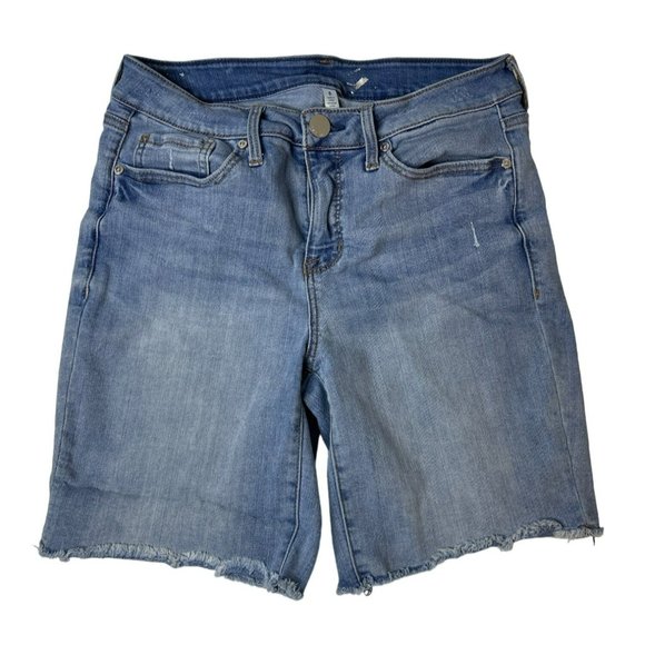 Seven7 Jean Shorts Women's Size 8 7.5' Inseam Cotton Polyester Spandex - Picture 1 of 5